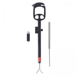 5 IN 1 TELESCOPIC INSPECTION PICK UP TOOL, WITH FLASHLIGHT, FLEXIBLE MAGNETIC PICK UP TOOL, 19″&23″, SAFETY HAMMER, CUTTER