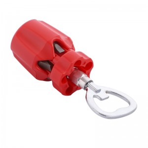 6 IN 1 STUBBY SCREWDRIVER & BOTTLE OPENER, EASY TO CARRY