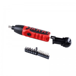 AA BATTERY SCREWDRIVER,6V,FORWARD/REVERSE,14PC BITS INCLUDED