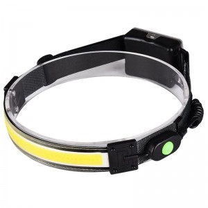 COB HEADLAMP, 200LM, BATTERY & RECHARGEABLE, COB, WITH 3 LIGHT MODES
