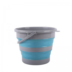 COLLAPSIBLE BUCKET, 15L, SPACE SAVING OUTDOOR WATERPOT, THICKENING TYPE, WITH ONE STRONG RIB