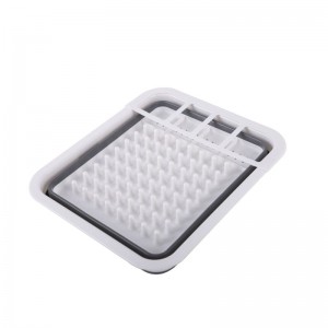 COLLAPSIBLE DISH DRYING RACK DRAINER, PORTABLE DISH DRAINER