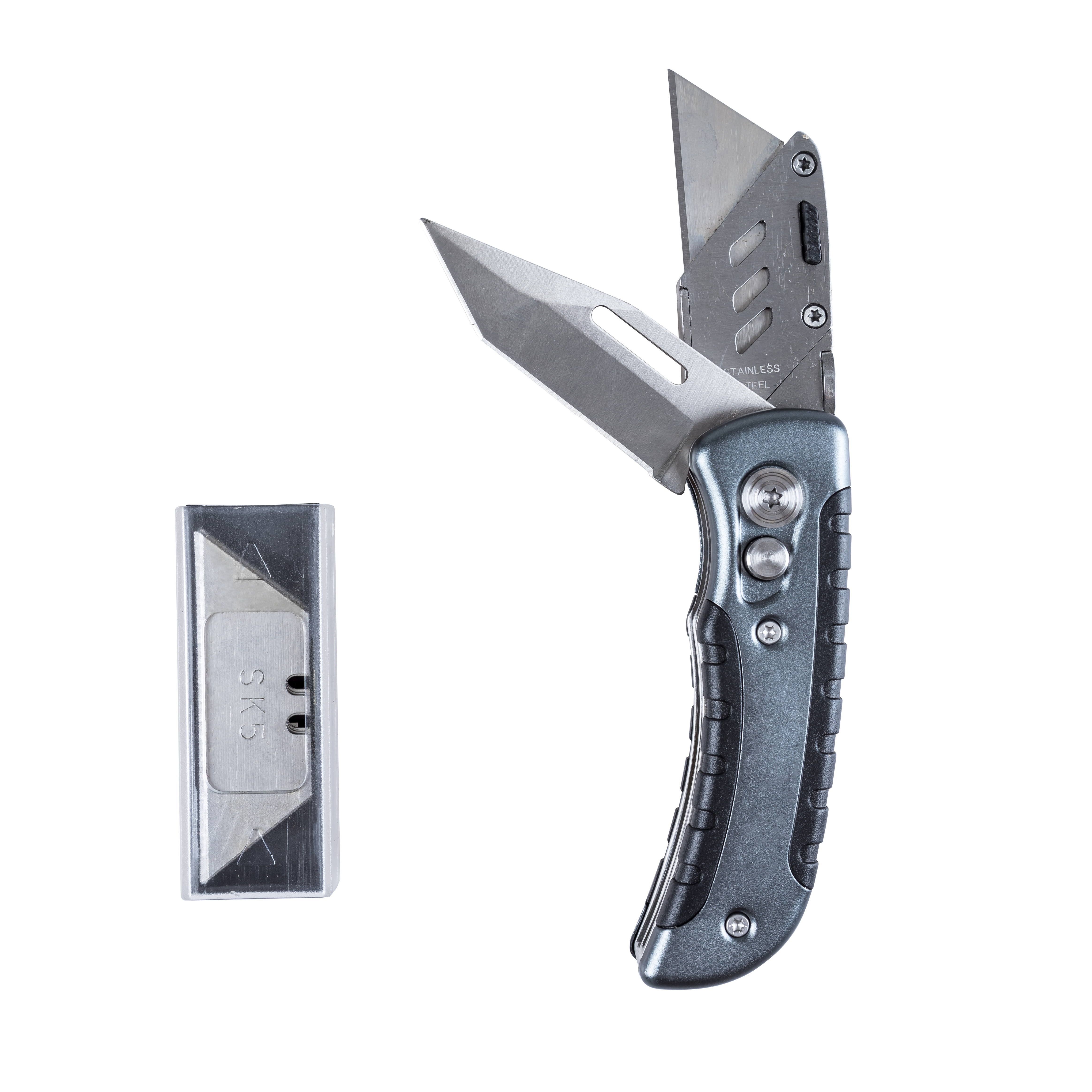 Good User Reputation for One Handed Soldering Gun -
 DUAL FOLDING KNIFE WITH 5PC BLADE PACK – Uni-Hosen