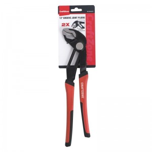 GROOVE JOINT PLIERS, 8”/10”/12”, 2X FASTER, V-JAW, PRESS BUTTON