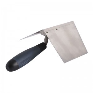 CORNER TROWEL,INTERNAL AND EXTERNAL, STAINLESS STEEL, 0.5MM THICK, SIZE:93X103MM