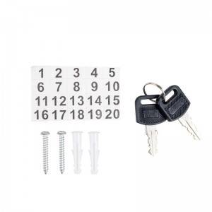 8-IN, 10-IN KEY BOX WITH 20/24PCS HANGING HOOK