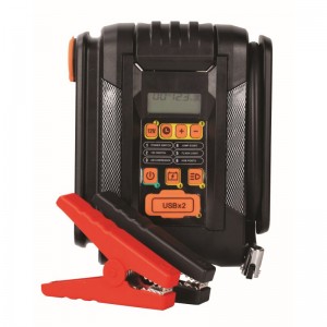 LITHIUM JUMP STARTER WITH AIR COMPRESSOR,12V,ABS,LITHIUM,LED LIGHT