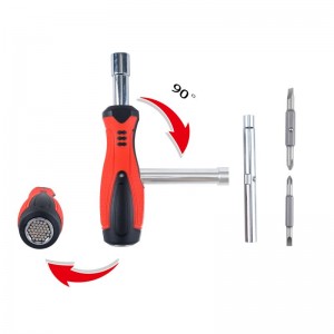 18-IN-1 MULTI-FUNCTION SCREWDRIVER,TURN 90°,WITH UNIVERSAL SOCKET
