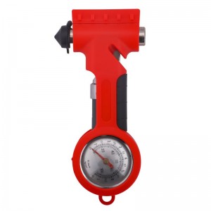 MULTIFUNCTIONAL EMERGENCY HAMMER, WITH TIRE GAUGE, SNOW SHOVEL