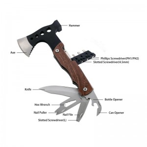 MULTITOOL AXE, FOR CAMPING, HUNTING, OUTDOOR, FOLDING PORTABLE TOOLS