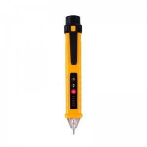 NON-CONTACT AC VOLTAGE DETECTOR,12-1000V, 2*1.5V AAA BATTERY, WHITE COLOR LED
