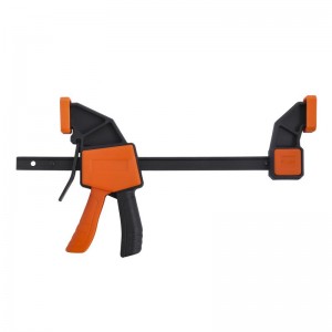 QUICK RELEASE F CLAMP, ONE HANDED, 6”/12”/18”/24”, CLAMPING FORCE:60KG