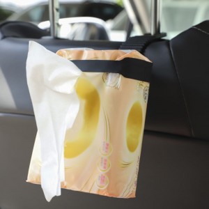 TISSUES BOX HOLDER FOR CAR, PP+SILICONE