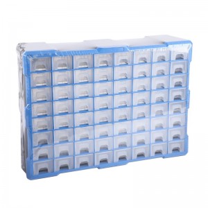 TOOL BOX ORGANIZER WITH 64 SMALL DRAWERS, SIZE: 20.5*14.8*6.3”(52*37.5*16CM), SMALL DRAWER SIZE:6.1*2.2*1.5” (15.5*5.5*3.8CM)