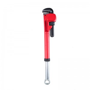 14-17.5IN TELESCOPIC HANDLE PIPE WRENCH,CARBON STEEL,CRV