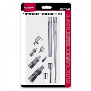 10PC EXTENSION BAR & U JOINT ACCESSORY KIT