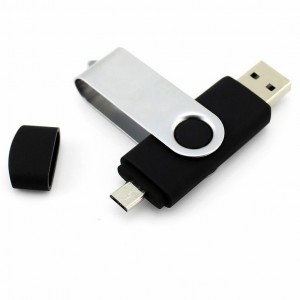 OTG USB flash drive, twist classic model, plug and play