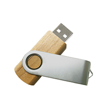 Unitate flash USB din lemn natural, stick USB din lemn, USB din lemn OEM, UDB18