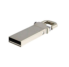 Portachiavi in ​​metallo USB Flash Drive, UDP Flash ad alta velocità