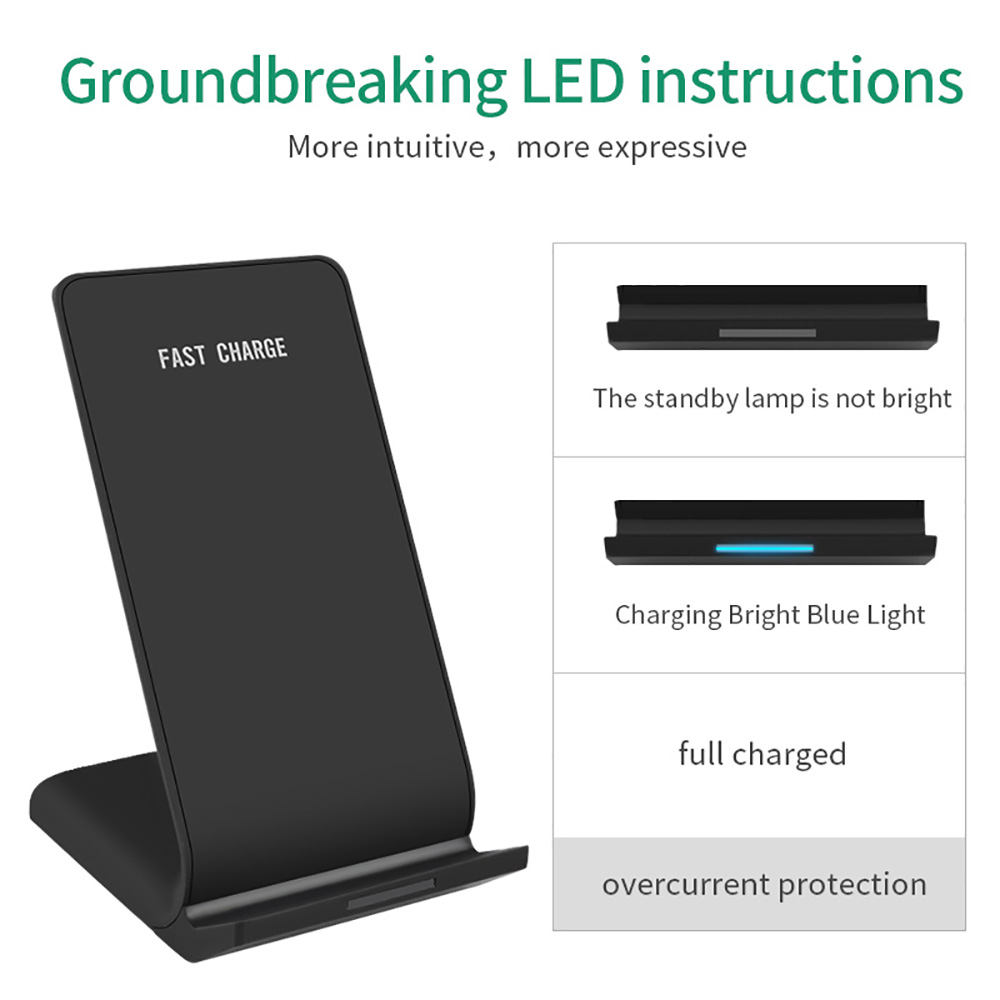 10W Fast Wireless Charger, Cell Qi Wireless Charging Pad Stand, Smarter Vertical Wireless Charger Featured Image