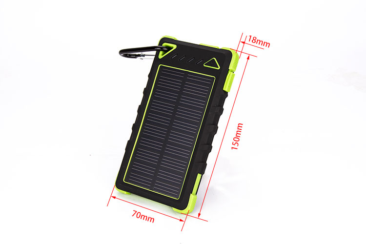 Waterproof Solar Charger,8000mAh IP54 Waterproof Dual USB Solar Power Bank,Outdoor Mobile Charger Featured Image