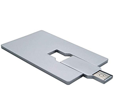 Kartu Kredit USB Flash Drive Pen Drive Memory Stick, Desain Ekstra Slim, Logo Kustom