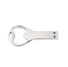 Unitate flash USB pentru design de cheie metalică, stick de memorie în formă de cheie unică, formă de cheie impermeabilă USB