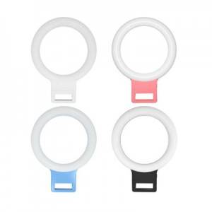 LED Selfie Ring Light Wholesale Beauty Popular Portable Mini LED Selfie Ring Light For Live Broadcast Cell Phone Holder
