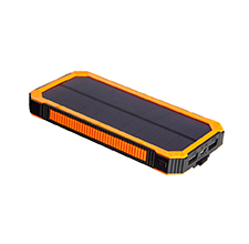 LED Light Solar Charger,Real 10000mAh Dual USB Solar Power Bank,Outdoor Power Bank