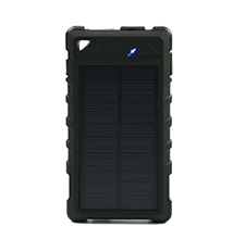 Wasserdichtes Solarladegerät, 8000 mAh IP54 Wasserdichtes Dual-USB-Solarstrombank, mobiles Außenladegerät