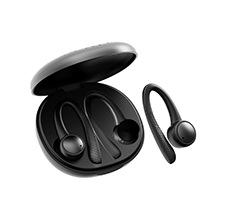 ჭეშმარიტი უკაბელო Earbuds Bluetooth წყალგაუმტარი ყურსასმენი IPX4