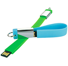 Chiavetta USB con portachiavi in ​​silicone con logo personalizzato