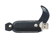 Leather case USB Drive, emboss logo UDL01