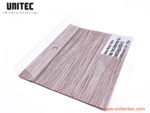 UNITEC UNZ09-09 Customized size roller curtain double zebra blinds roller fabric shades blinds