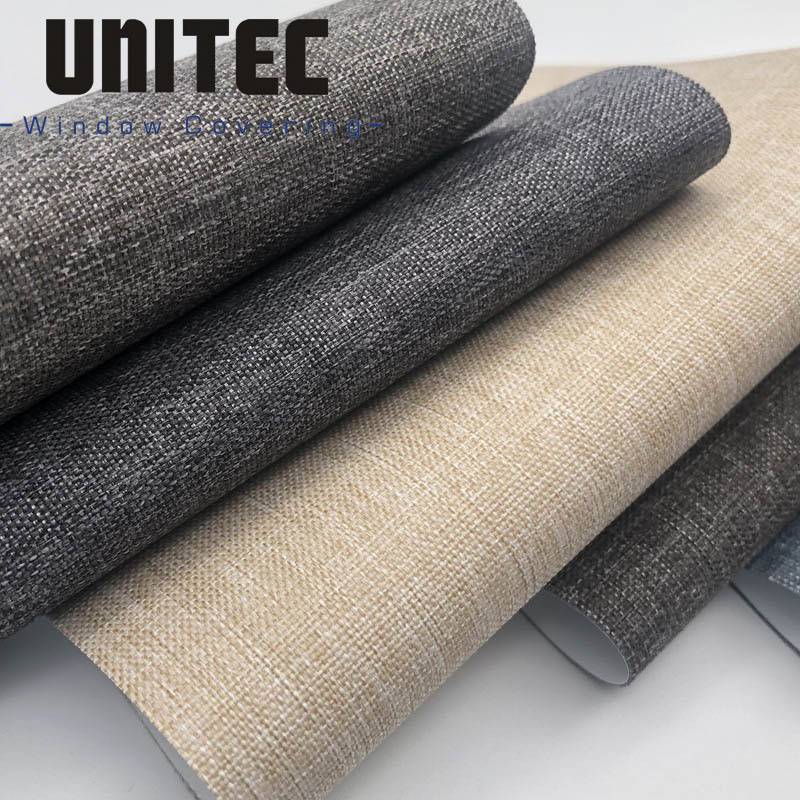 Blackout window shades Roller Blinds UX-001 BO Series Advanced textured Blinds UNITEC-China Featured Image