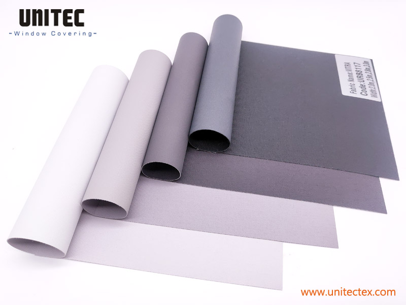 Blackout Roller Blinds URB8101 White-Grey series VITRA UNITEC Direct manufacturer-China Featured Image