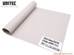 High Quality long warranty Fabric from China UNITEC URB19 series Blackout Roller Blinds Fabric