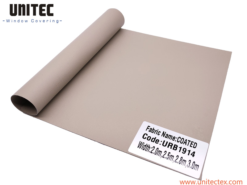 Free sample for Chile Pvc Roller Blinds Fabric - UNITEC URB1914 Free sample Double coated polyester Waterproof Blackout Roller Blinds Fabric – UNITEC Featured Image