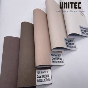 Roller blind fabric URB5109 with 100% shadow effect