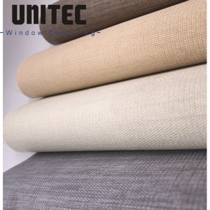 Rough surface polyester blackout roller blind UX-001