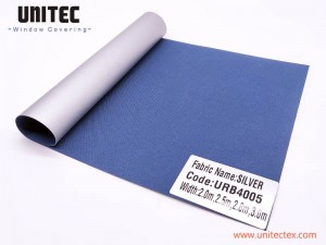 COMPETITIVE PRICE HIGH QUALITY 100% BALCKOUT SILVER BACKING URB19 SERIRES-UNITEC CHINA