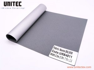 100% POLYESTER ACRYLIC COATING WITH SILVER BACKING