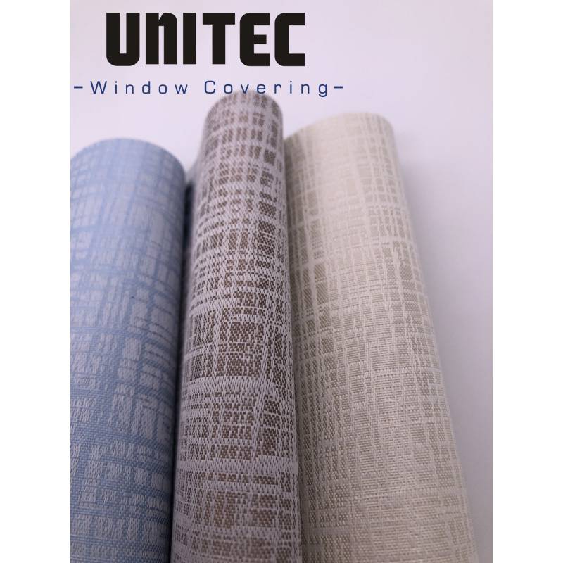 CROSS 100% POLYESTER JACQUARD WITH ACRYLIC FOAM COATING ROLLER BLINDS BLACKOUT FABRIC