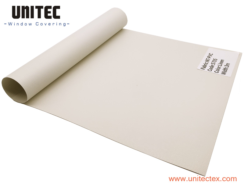 Sucre City- Blackout Fiberglass Fabric-UNITEC-NT-PVC Beige Color Featured Image
