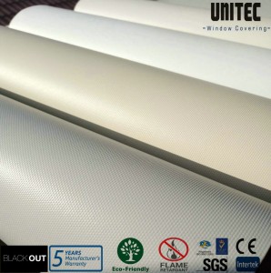 High material glass fiber PVC opaque roller blind URB35