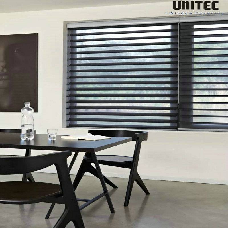 What are the main advantages and disadvantages of day and night roller blinds?