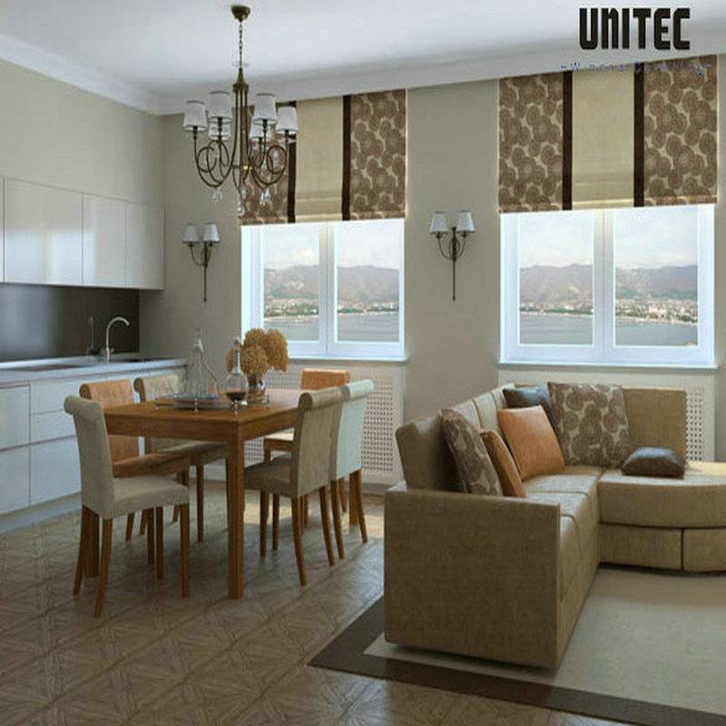 Which rooms are Roman roller blinds suitable for?
