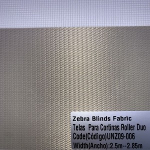 100% polyester blackout zebra sheer elegance blinds fabric