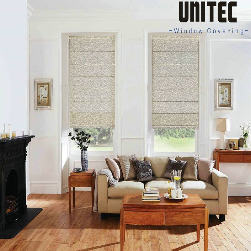 PriceList for Customized Roller Blinds Fabric - linen and polyester combined jacquard roller blinds – UNITEC