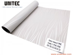 UNITEC T-PVC-P03 Jacquard PVC Fiberglass roller blind Fabric